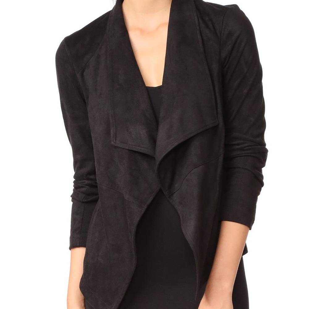 Sz Sm Black BB Dakota Wade Faux Suede Jacket